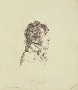 Portret van Henri-Jean Rigel door French School